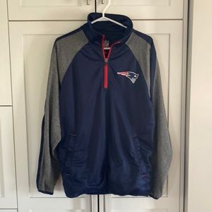 NFL Brand Quarter Zip Sweater - New England Patriots